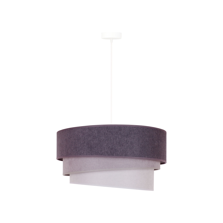 Duolla - Lampadario a sospensione con filo TRIO 1xE27/15W/230V diametro 45 cm antracite/grigio/bianco