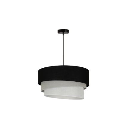 Duolla - Lampadario a sospensione con filo TRIO 1xE27/15W/230V diametro 45 cm nero/grigio/bianco