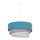 Duolla - Lampadario a sospensione con filo TRIO 1xE27/15W/230V diametro 45 cm turchese/grigio/bianco