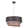 Duolla - Lampadario a sospensione con filo TRIO 1xE27/40W/230V diametro 45 cm antracite/grigio/marrone