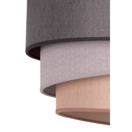 Duolla - Lampadario a sospensione con filo TRIO 1xE27/40W/230V diametro 45 cm antracite/grigio/marrone