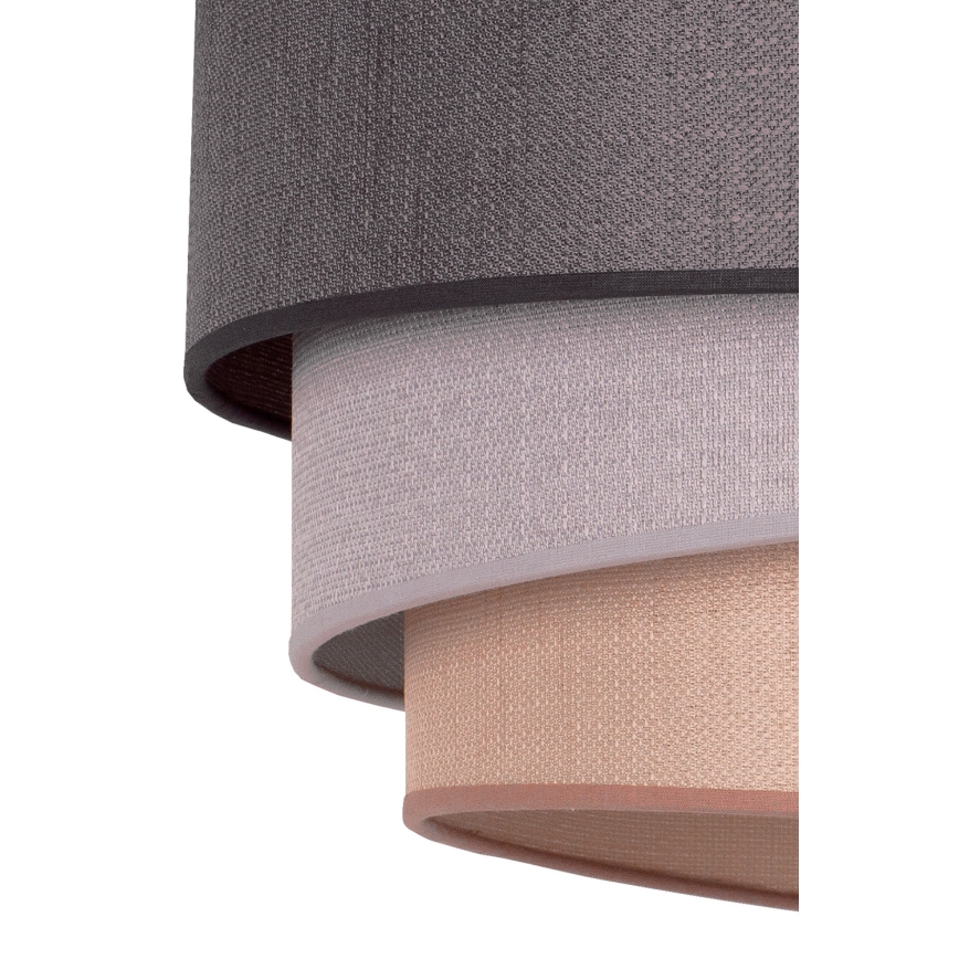 Duolla - Lampadario a sospensione con filo TRIO 1xE27/40W/230V diametro 45 cm antracite/grigio/marrone