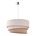Duolla - Lampadario a sospensione con filo TRIO 1xE27/40W/230V diametro 45 cm beige/marrone