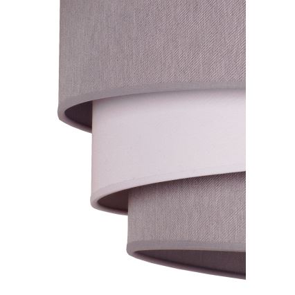 Duolla - Lampadario a sospensione con filo TRIO 1xE27/40W/230V diametro 45 cm grigio/bianco