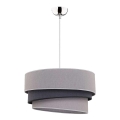 Duolla - Lampadario a sospensione con filo TRIO 1xE27/40W/230V diametro 45 cm grigio/nero