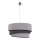 Duolla - Lampadario a sospensione con filo TRIO 1xE27/40W/230V diametro 45 cm grigio/nero