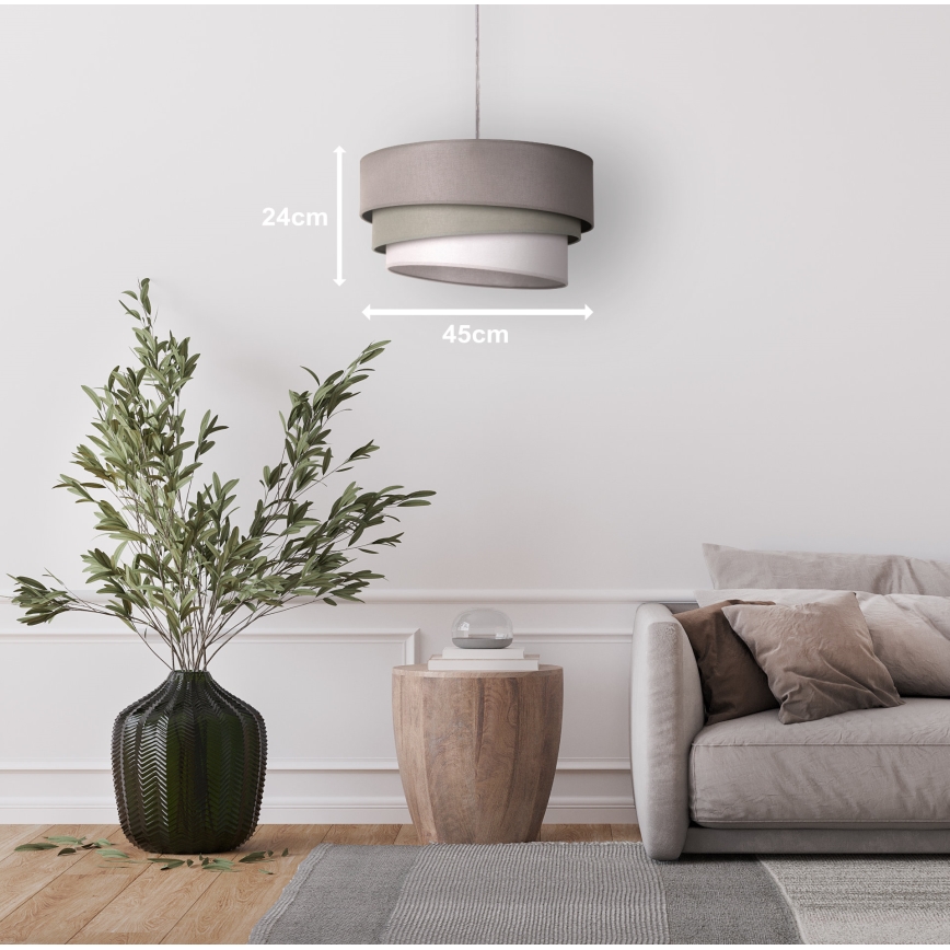 Duolla - Lampadario a sospensione con filo TRIO 1xE27/40W/230V diametro 45 cm