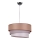 Duolla - Lampadario a sospensione con filo TRIO 1xE27/40W/230V diametro 45 cm marrone/grigio/argento