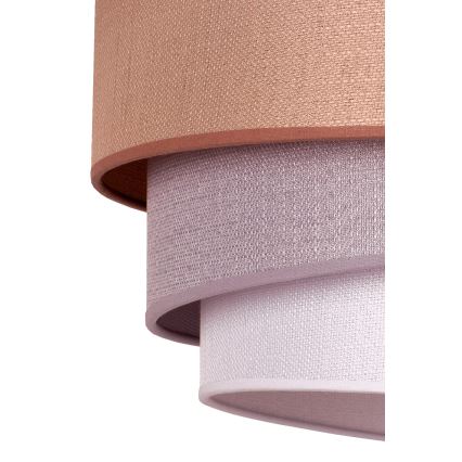 Duolla - Lampadario a sospensione con filo TRIO 1xE27/40W/230V diametro 45 cm marrone/grigio/argento