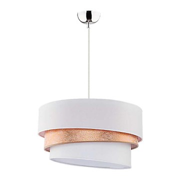 Duolla - Lampadario a sospensione con filo TRIO 1xE27/40W/230V diametro 45 cm oro/bianco