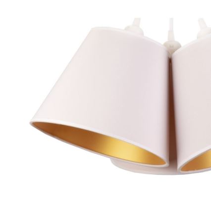 Duolla - Lampadario a sospensione con filo TWIGGY 3xE27/40W/230V diametro 60 cm bianco