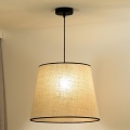 Duolla - Lampadario a sospensione con filo YUTE 1xE27/15W/230V diametro 38 cm grigio/nero