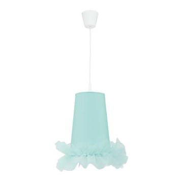 Duolla - Lampadario a sospensione per bambini BALLET 1xE27/40W/230V diametro 21 cm blu