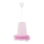 Duolla - Lampadario a sospensione per bambini BALLET 1xE27/40W/230V diametro 21 cm rosa