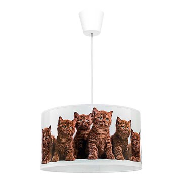 Duolla - Lampadario a sospensione per bambini CATS 1xE27/40W/230V diametro 35 cm