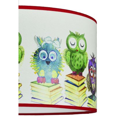 Duolla - Lampadario a sospensione per bambini OWL 1xE27/15W/230V diametro 35 cm