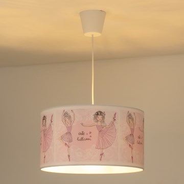 Duolla - Lampadario a sospensione per bambini PRINT M 1xE27/40W/230V diametro 35 cm ballerine
