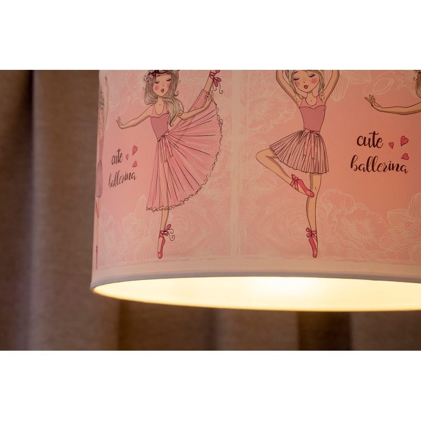 Duolla - Lampadario a sospensione per bambini PRINT M 1xE27/40W/230V diametro 35 cm ballerine