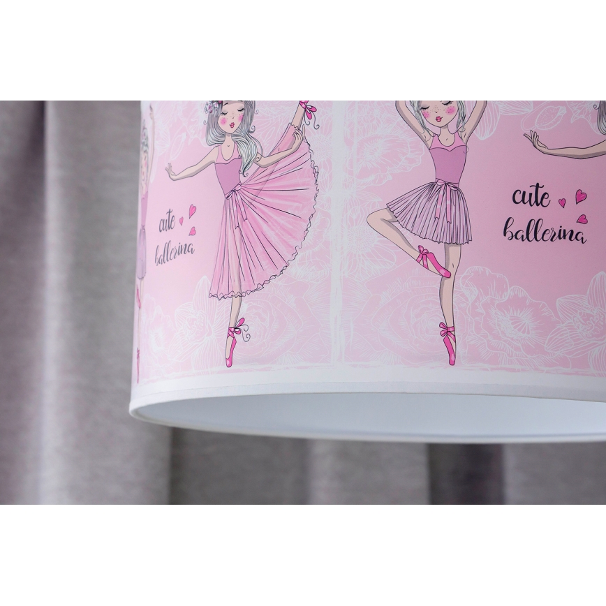 Duolla - Lampadario a sospensione per bambini PRINT M 1xE27/40W/230V diametro 35 cm ballerine