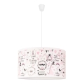 Duolla - Lampadario a sospensione per bambini PRINT M 1xE27/40W/230V diametro 35 cm fiaba