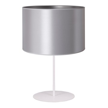 Duolla - Lampe de table CANNES 1xE14/15W/230V d. 20 cm argent/blanc