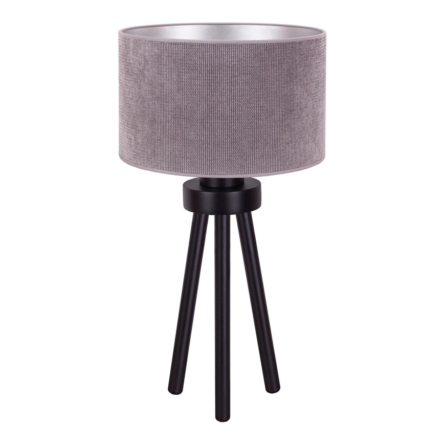 Duolla - Lampe de table LYON 1xE27/15W/230V d. 30 cm gris