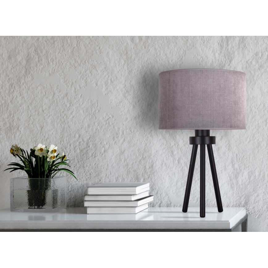 Duolla - Lampe de table LYON 1xE27/15W/230V d. 30 cm gris