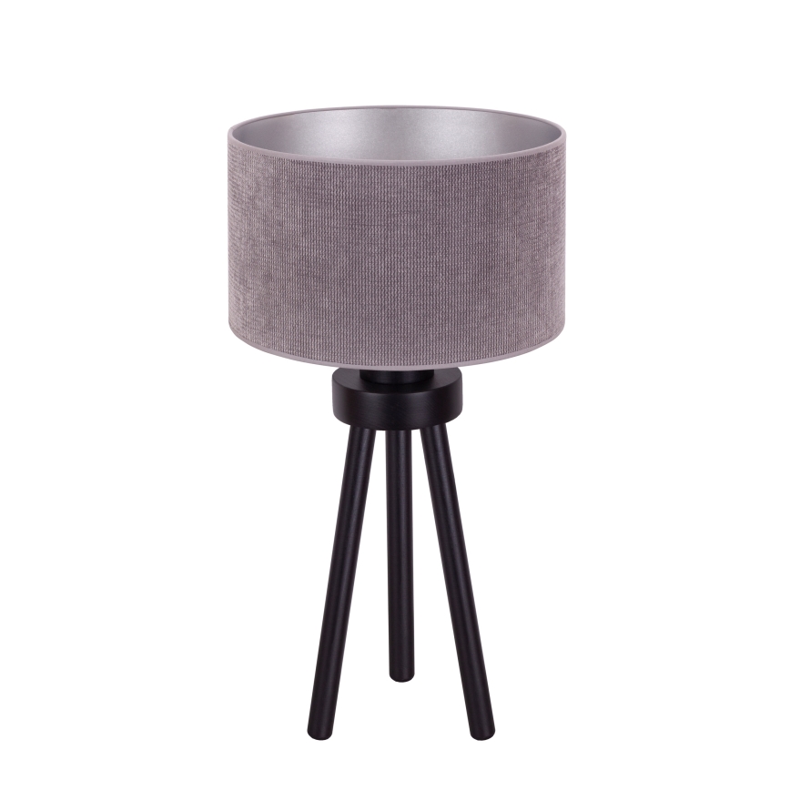 Duolla - Lampe de table LYON 1xE27/15W/230V d. 30 cm gris
