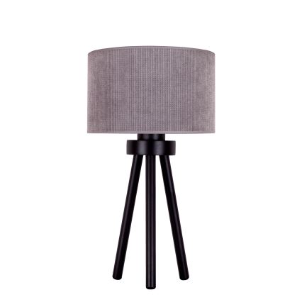 Duolla - Lampe de table LYON 1xE27/15W/230V d. 30 cm gris