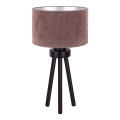 Duolla - Lampe de table LYON 1xE27/15W/230V d. 30 cm marron