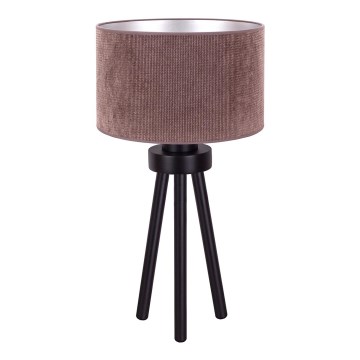Duolla - Lampe de table LYON 1xE27/15W/230V d. 30 cm marron