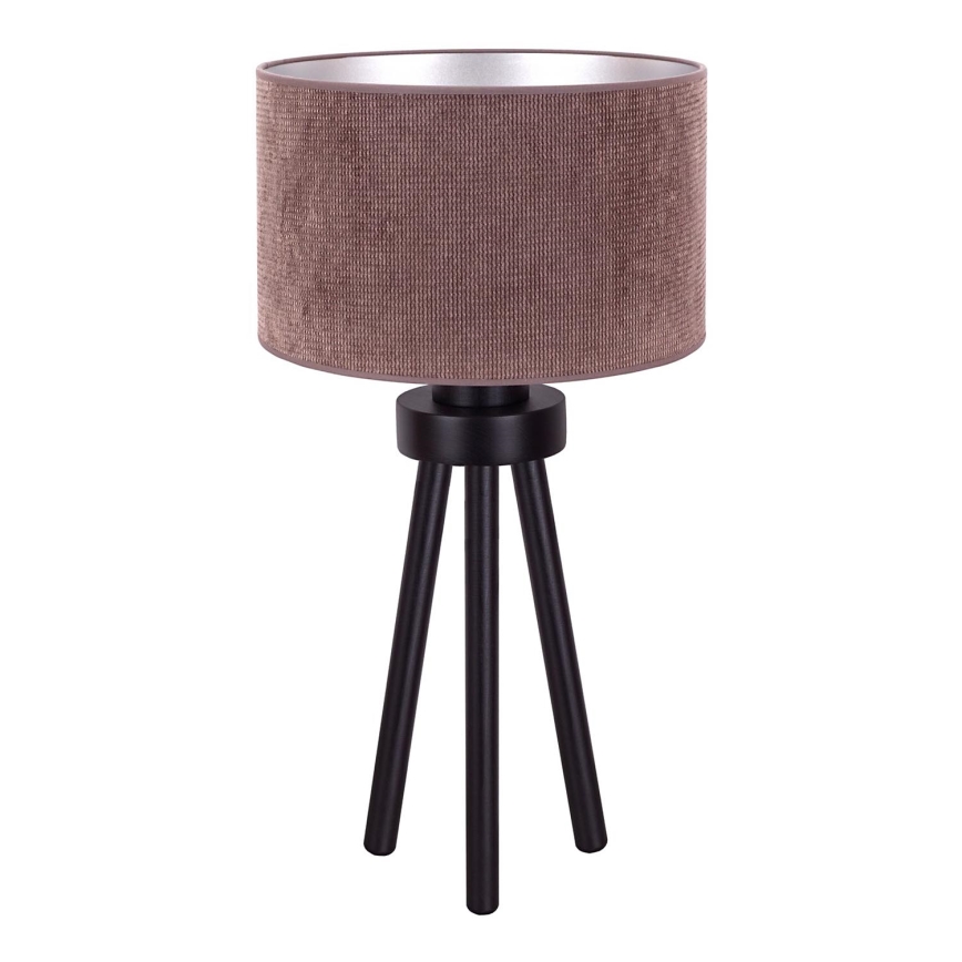 Duolla - Lampe de table LYON 1xE27/15W/230V d. 30 cm marron