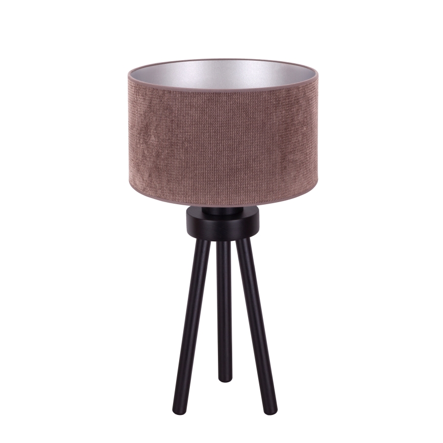 Duolla - Lampe de table LYON 1xE27/15W/230V d. 30 cm marron