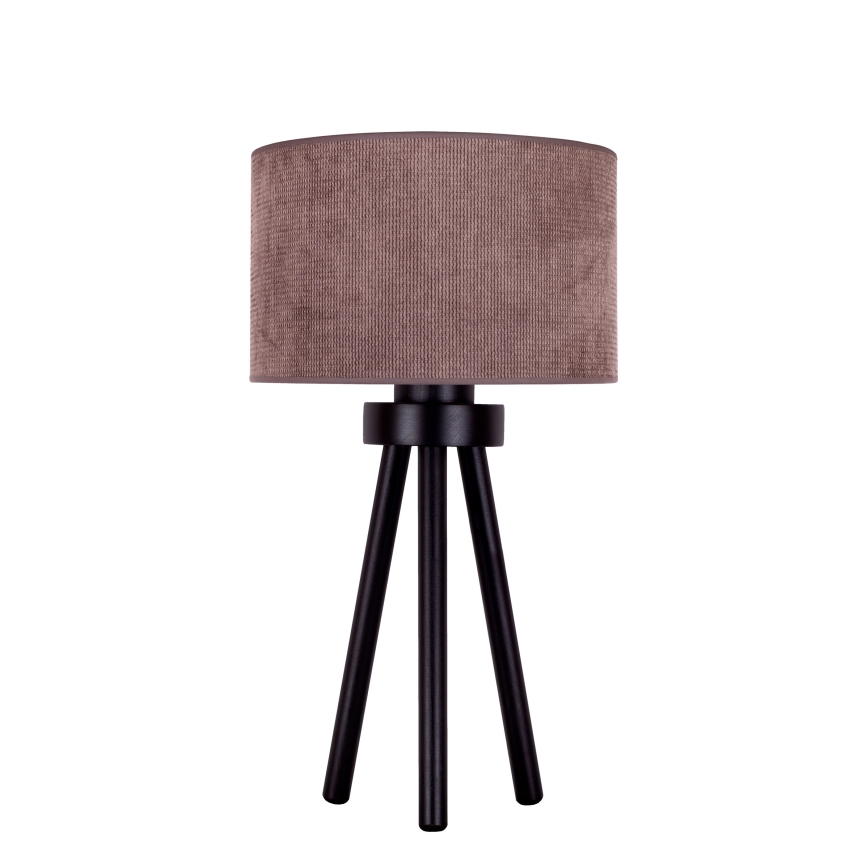 Duolla - Lampe de table LYON 1xE27/15W/230V d. 30 cm marron