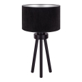 Duolla - Lampe de table LYON 1xE27/15W/230V d. 30 cm noir