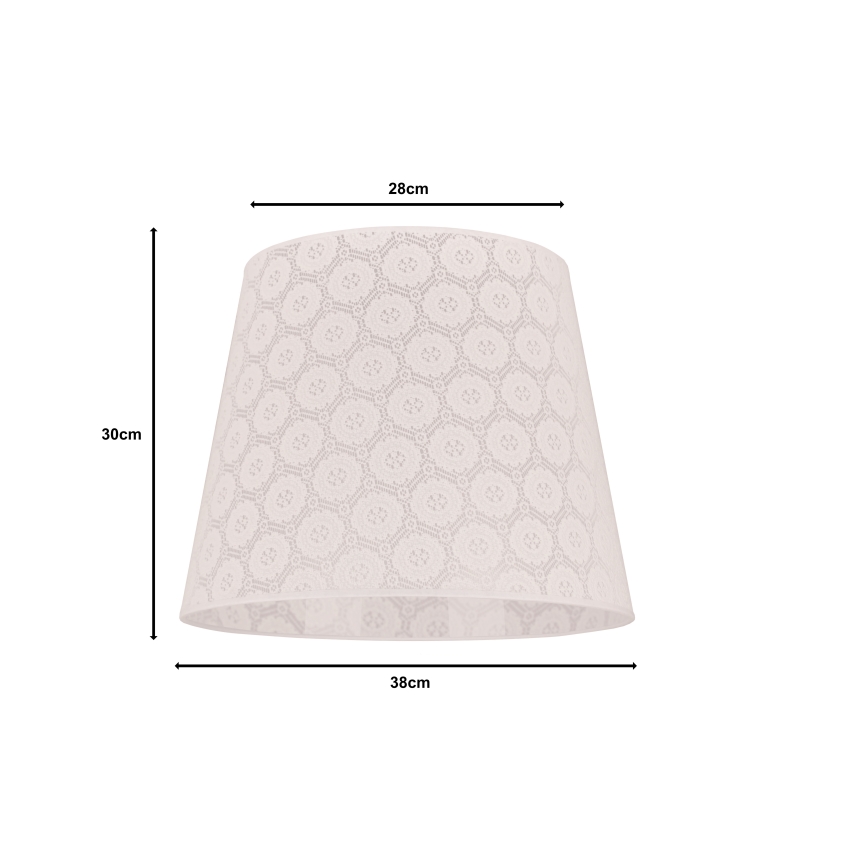 Duolla - Lampenschirm für Kronleuchter CLASSIC L E27 Ø 38 cm Weiß