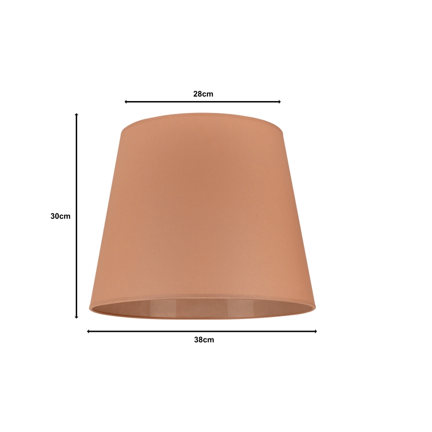Duolla - Lampenschirm für Stehleuchte CLASSIC L E27 d 38 cm braun
