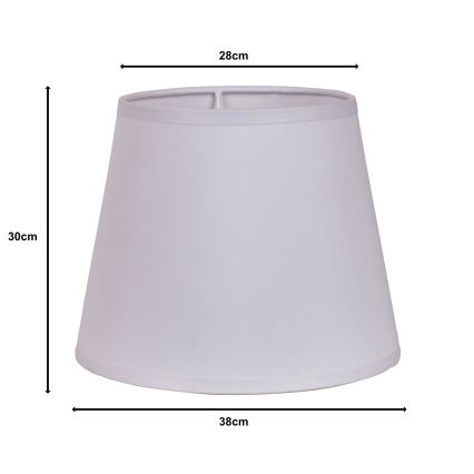 Duolla - Lampenschirm für Stehleuchte CLASSIC L E27 d 38 cm weiß