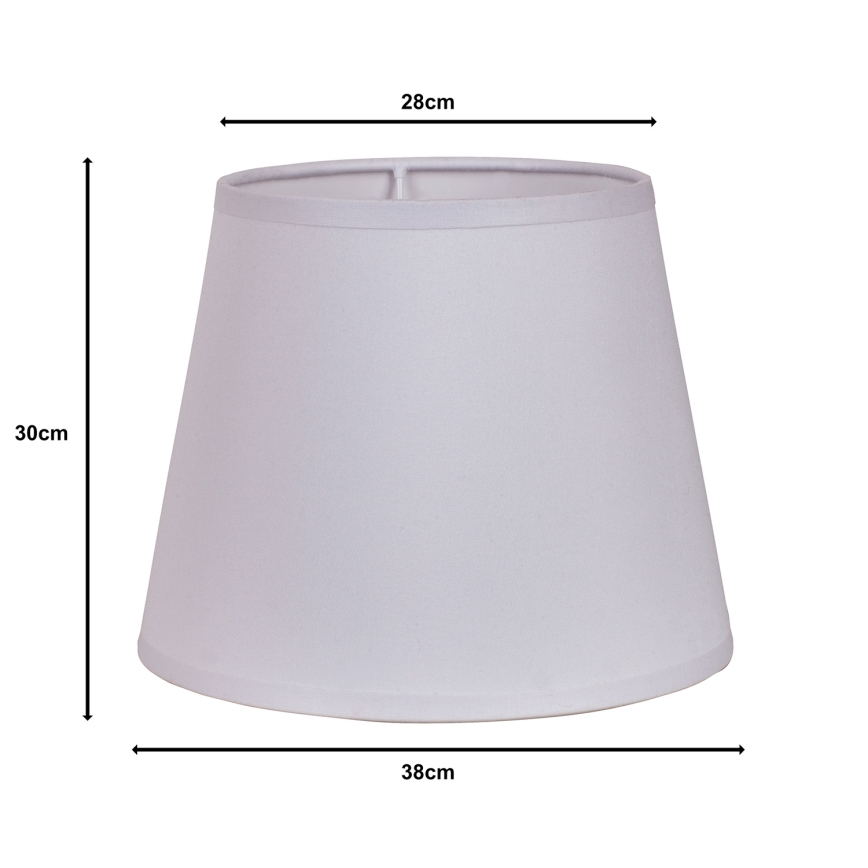Duolla - Lampenschirm für Stehleuchte CLASSIC L E27 d 38 cm weiß