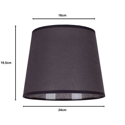 Duolla - Lampenschirm für Tischleuchte CLASSIC M E27 d 24 cm anthrazit