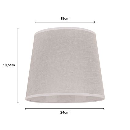 Duolla - Lampenschirm für Tischleuchte CLASSIC M E27 d 24 cm beige
