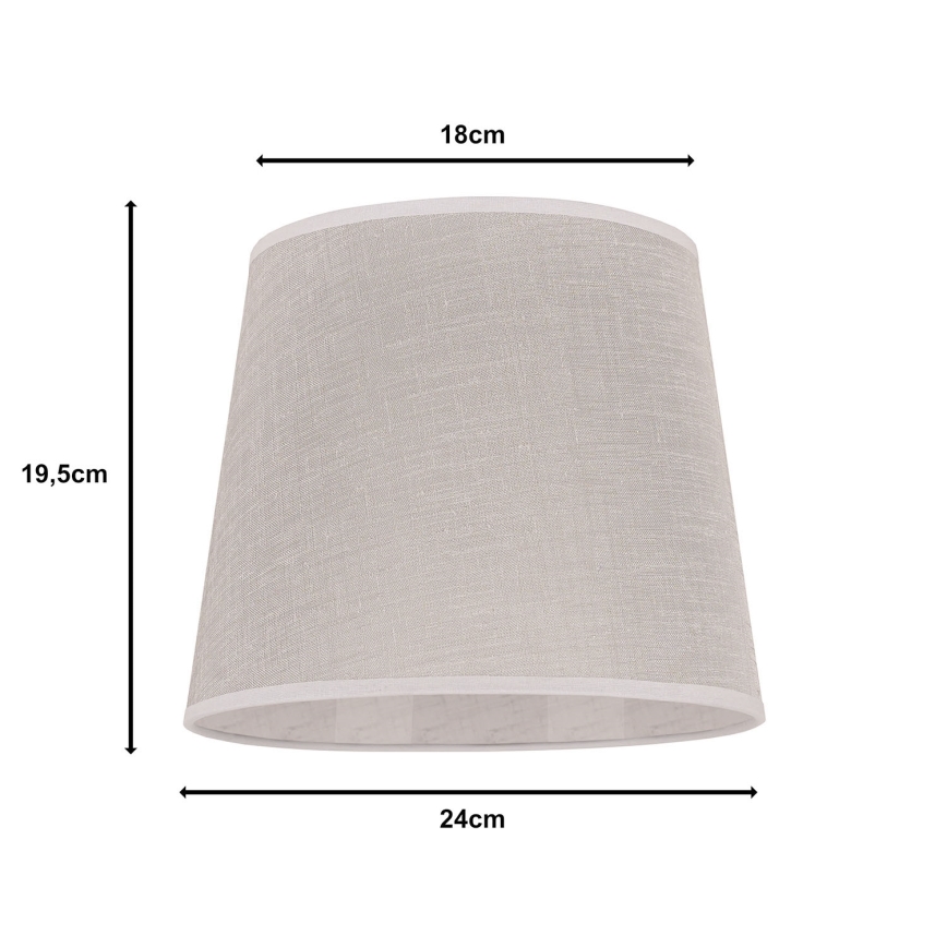 Duolla - Lampenschirm für Tischleuchte CLASSIC M E27 d 24 cm beige