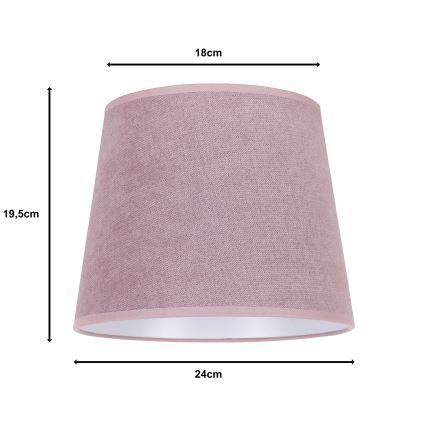 Duolla - Lampenschirm für Tischleuchte CLASSIC M E27 d 24 cm rosa