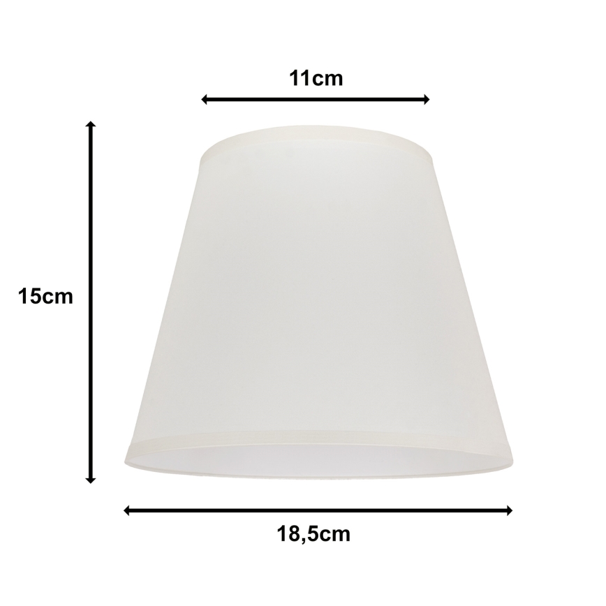 Duolla - Lampenschirm für Tischleuchte SOFIA XS E14 d 18,5 cm cremefarben