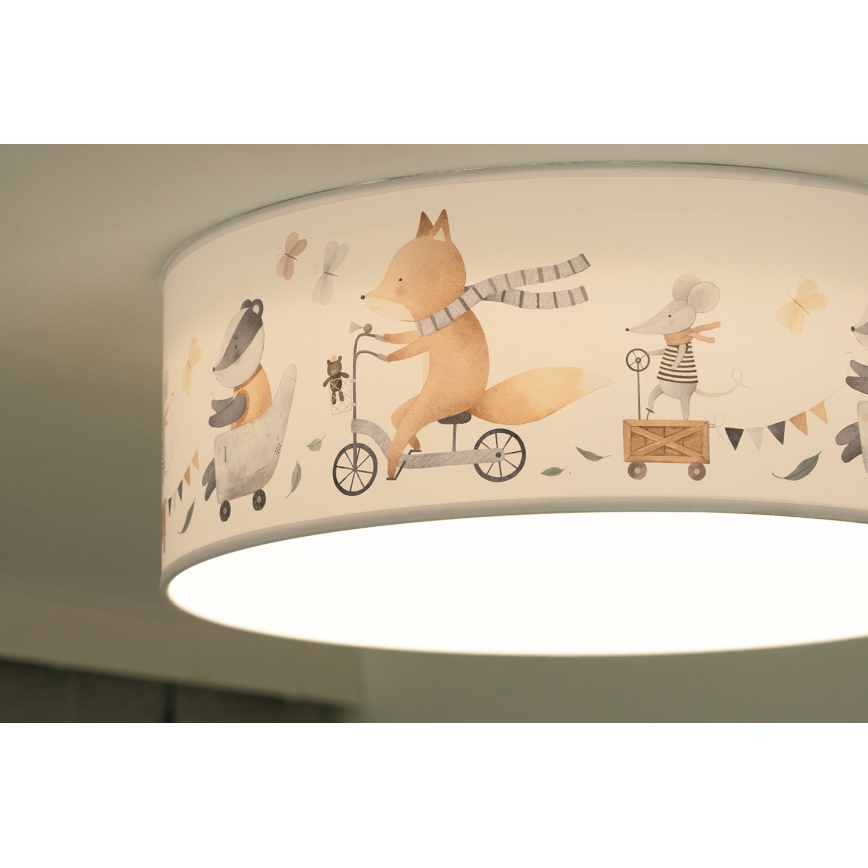 Duolla - LED-Deckenbeleuchtung für Kinder CORTINA LED/26W/230V d 40 cm 4000K