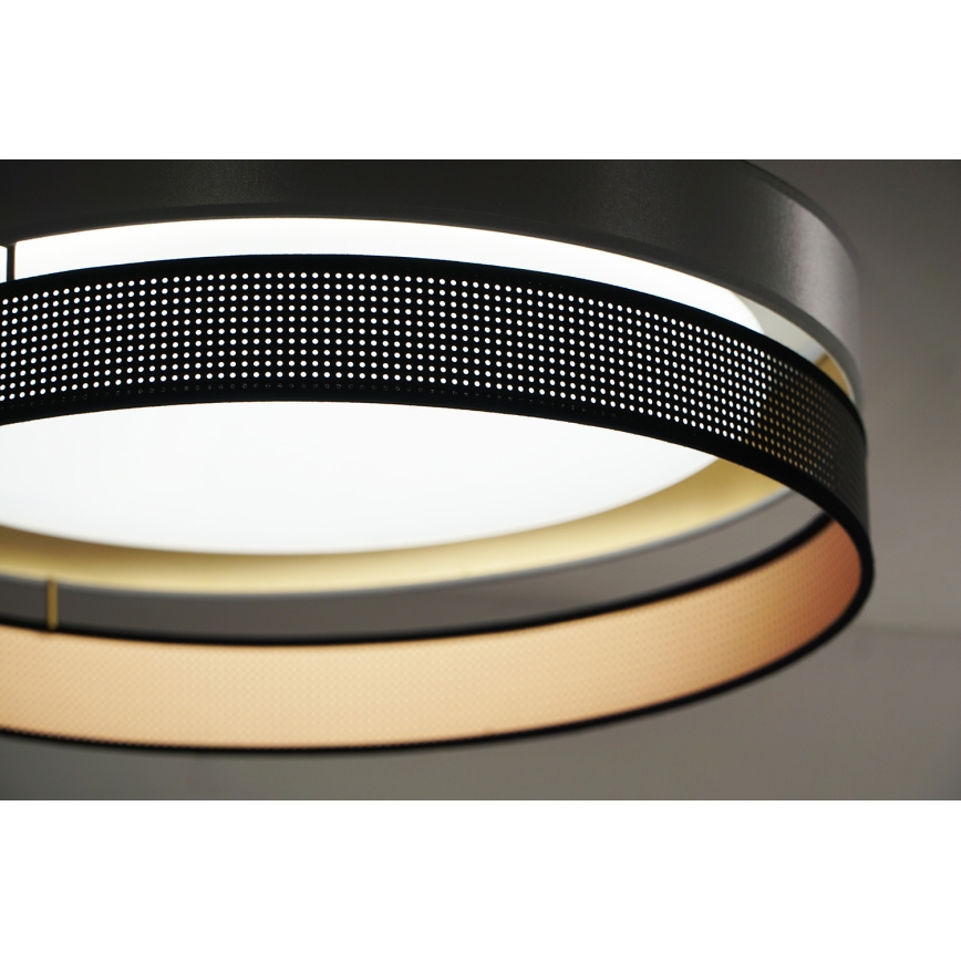 Duolla - LED-Deckenleuchte ROLLER DUO SHINY LED/24W/230V d 45 cm silbern/schwarz