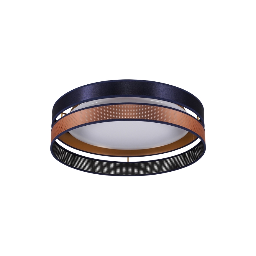 Duolla - LED-Deckenleuchte ROLLER DUO SHINY LED/24W/230V d 45 cm blau/kupfern
