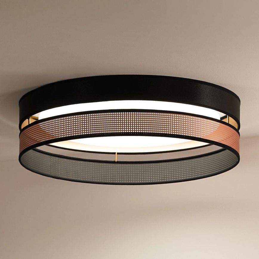Duolla - LED-Deckenleuchte ROLLER DUO SHINY LED/24W/230V d 45 cm schwarz/kupfern