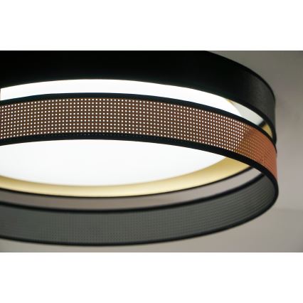 Duolla - LED-Deckenleuchte ROLLER DUO SHINY LED/24W/230V d 45 cm schwarz/kupfern