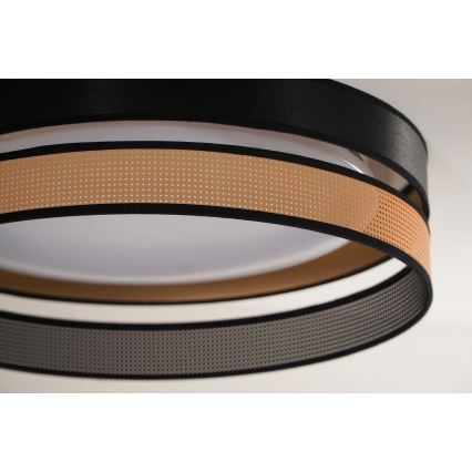 Duolla - LED-Deckenleuchte ROLLER DUO SHINY LED/24W/230V d 45 cm schwarz/kupfern